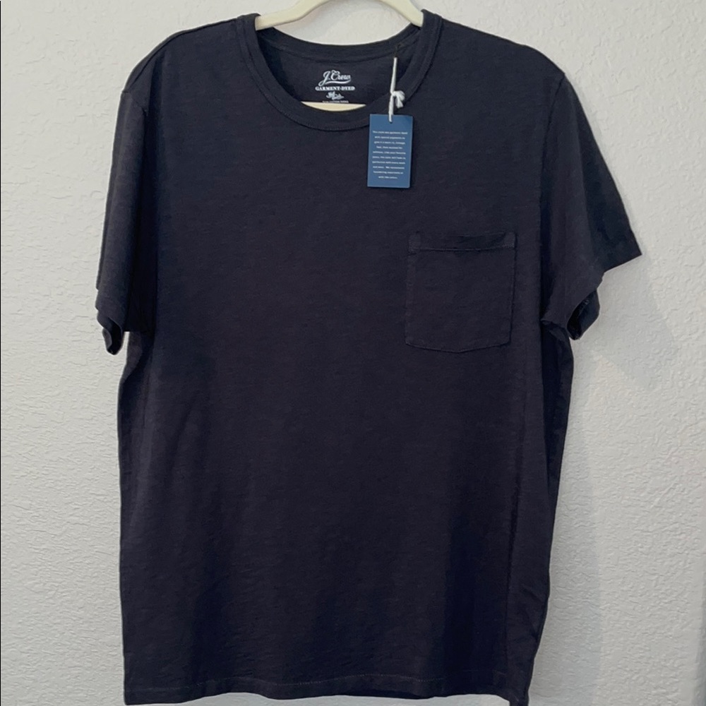 J. Crew Dark Gray Short Sleeve Tee Large